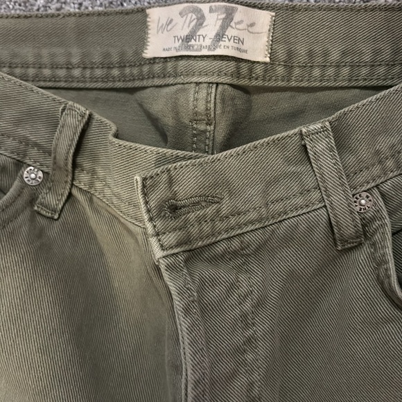 Army green free people jeans - Picture 3 of 4